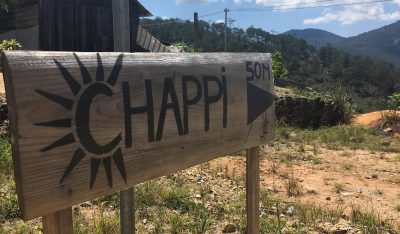 Chappi Vietnamese Coffee Farm welcome sign